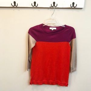 LOFT - color block sweater